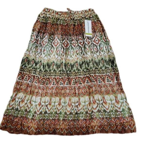 Alfred Dunner ~Woman Size 14~Multi Color Long Pleated Flare Skirt Lined NWT$54.0 - Picture 9 of 11